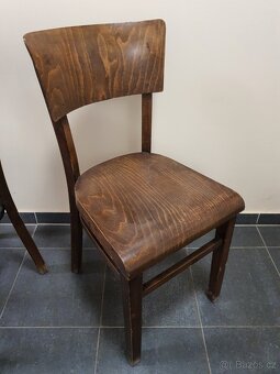 retro starožitné ČSSR židle 4ks socialismus 1940 - 1960 - 2