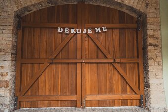 Svatba - dekorace - svatební girlanda - 2