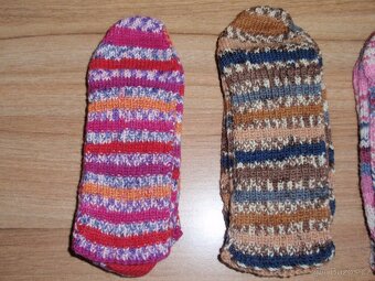 Vlněné ručně pletené ponožky - velikost 40-41 - 2