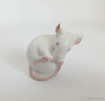 Porcelánová figurka - myška - Kodaň - 2