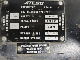 Nezávislé topení na auto Tatra - 2
