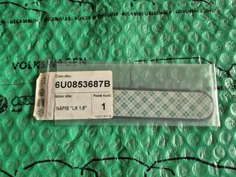 zadní nápis Škoda Felicia LX 1.6 6U0853687B - 2