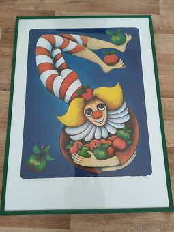 Obraz „Jablkový klaun" od Emy Srncové - 2
