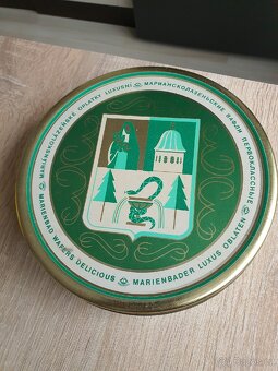 Retro plechovka sfinx,oplatky - 2