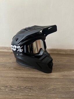 Motokrosová Helma Raven Airborne Evo + MX brýle 100% - 2