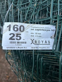 Pletivo poplastovane 160cmx25m z stredovim drátem - 2