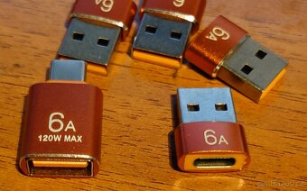 USB-A USB-c redukce 6A +OTG otestovane, rychle nabijeni - 2