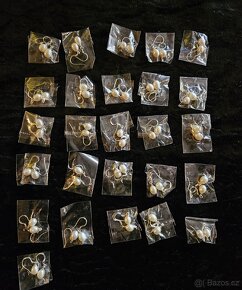 Stříbrné náušnice s perlou (zanečení 925) - 2