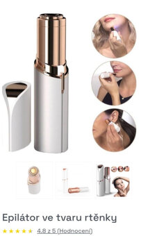 Epilátor(Depilátor) ve tvaru rtěnky - 2