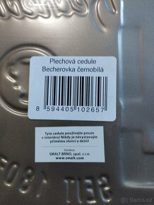 Plechová cedule Becherovka-černobílá - 2