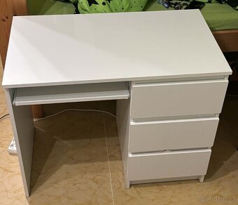 Psací stůl Cosmo 110 cm bílý - 2