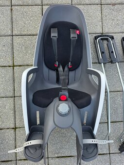 Dětská sedačka na kolo HAMAX CARESS WHITE + adaptér - 2