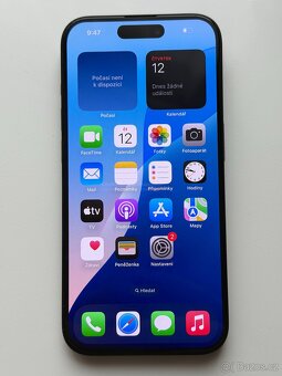 iPhone 15 Pro 256GB Černý, Baterie 89% - 2