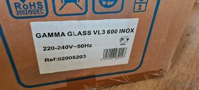 Digestoř,  odsávač Gama Glass Vl300 inox nový - 2