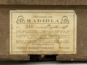 Staré rádio Radiola M63 - 2