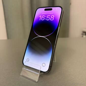 iPhone 14 Pro 128GB deep purple, bez škrábance, rok záruka - 2