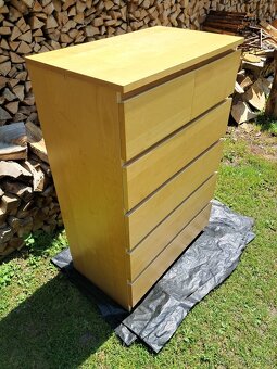 2x Ikea komoda Malm bříza 6 zásuvek - 2