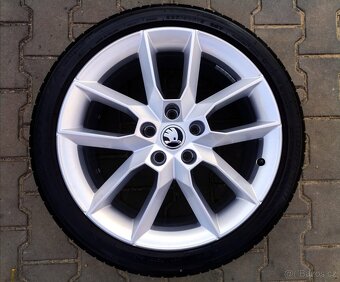 Alu kola originál Škoda Octavia II, III, RS 5x112 R18 Gemini - 2