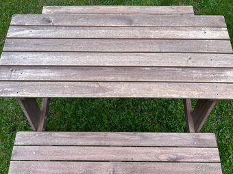 Dětská zahradní lavice, stolek - 2