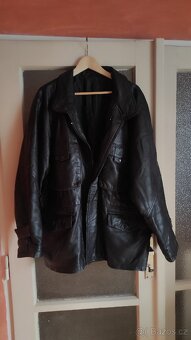 Kožená bunda černá vel. XL/XXL - 2