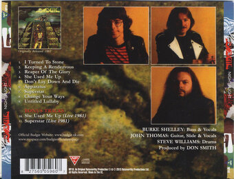 CD Budgie – Nightflight 1981 - 2