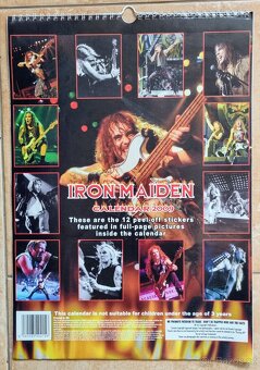 Prodám kalendář Iron Maiden 2009. - 2