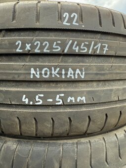 2x letní pneu r17 225/45/17 - 2