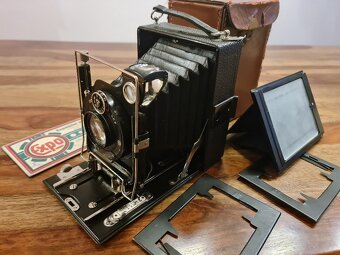 Historický měchový fotoaparát Voigtländer IBSOR D.R.P 1920 - 2