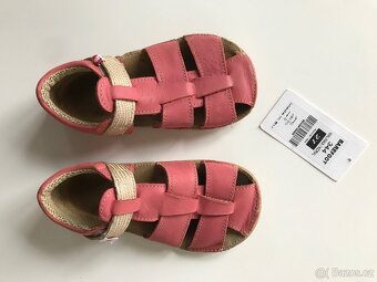 Sandále ef barefoot korálová v27 - 2