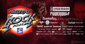 Prodám 3 klasické vstupenky na Masters of Rock - 2