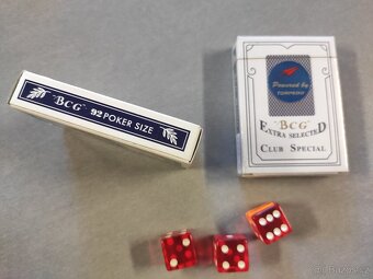 -NOVÉ- Poker karty 2x 92 karet, 3x kostka - 2