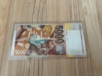 Slovenska bankovka 5000 SK - 2