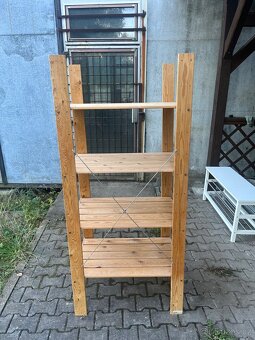 IKEA dřevěný regál IVAR – masiv - 2