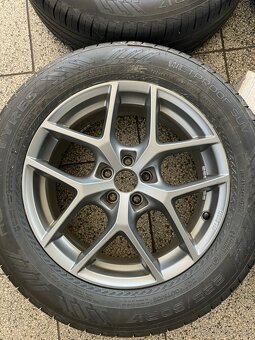 Hliníkové disky R17 Borbet 5x100 Subaru + 225/60 R17 Nokian - 2