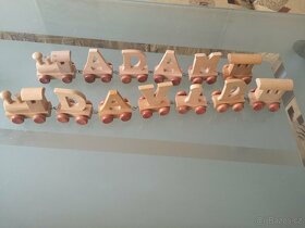 Dřevěný vláček se jménem - 2