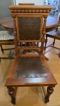 Stůl + 4x židle masív - 2