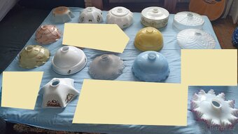 Repasovaný stropní mosazný lustr - 2