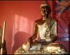 Zlatý Buddha 70cm - 2