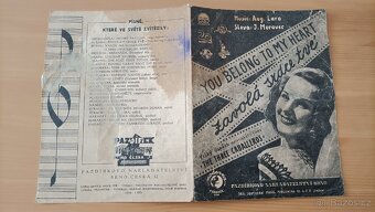 Zpěvník, písničky, retro, hudba, noty - 2