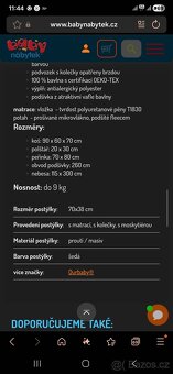 Dětský proutěný koš/postýlka - 2