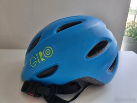 Dětská cyklistická helma Giro Scamp Mat Blue/Lime_vel. S - 2