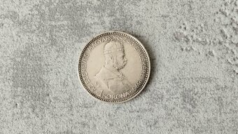 Stříbrná mince 1 koruna 1896 příchod Maďarů - AG střibro. - 2