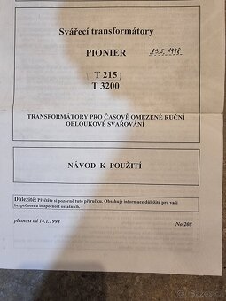 Svářecí transformátor - 2