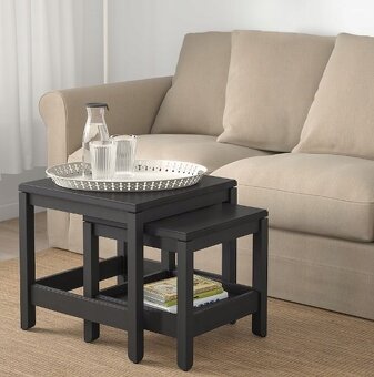 IKEA HAVSTA Odkládací stolky, 2 ks hnědá - REZERVACE - 2