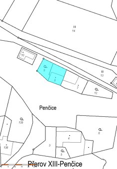 K prodeji pozemek Přerov XIII-Penčice LV. 296. - 2