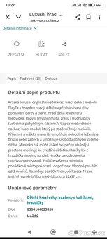 Hrací deka medvídek - 2