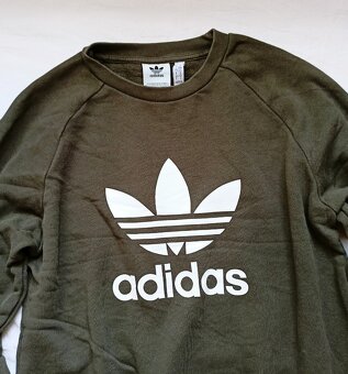 KHAKI PÁNSKÁ MIKINA-ADIDAS-L - 2