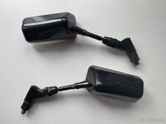 Sportovní zpětná zrcátka na moto, závit M8 - 2