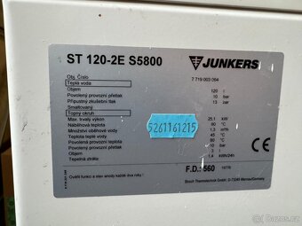 Nepřímo ohřívaný zásobník JUNKERS ST 120-2E S5800 - 2