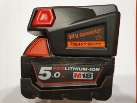 Aku adaptér  MILWAUKEE 18V Li a stroje Mw V18, NiCd, NiMh - 2
